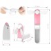 Portable Mini Handheld Fans, Small Personal Pocket Little Fan for Home Office Hiking Travelling, USB Rechargeable, Two Modes, Soft TPE Material, Pink 